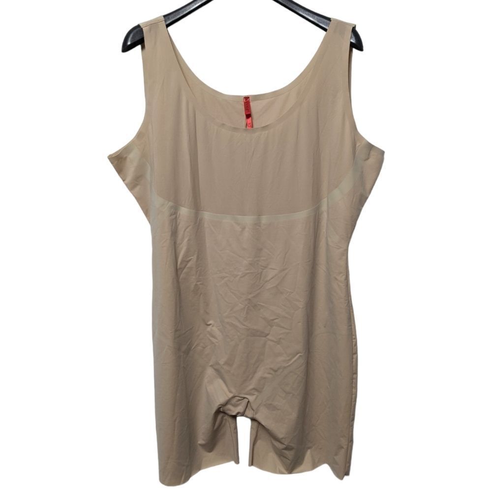SPANX Trust Your Thinstincts Mid-Thigh Bodysuit Nude 3X